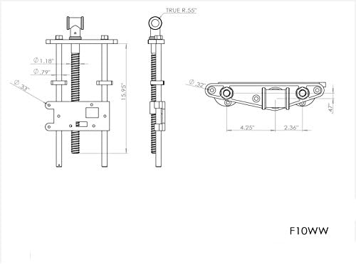 YOST VISS M10WW ACTION ACTION PRECTING VISE | מנוף שחרור מהיר להתאמות מהירות & yost vises f110ww Woodworker Vise | קדמי קדמי | כלי עבודות עץ בגודל 10 אינץ '| בניית גוף ברזל יצוק